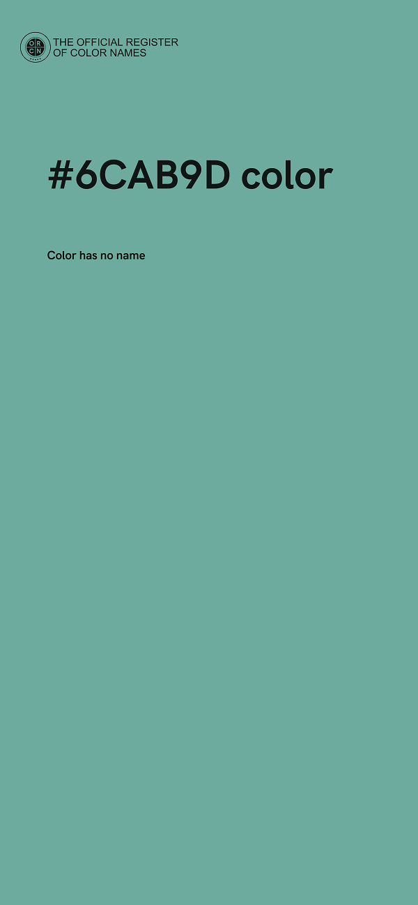 #6CAB9D color image