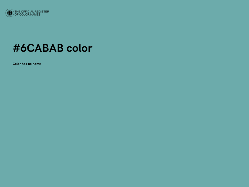 #6CABAB color image