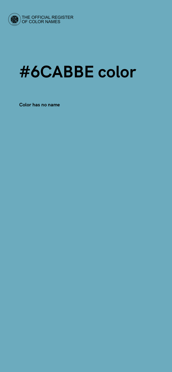 #6CABBE color image
