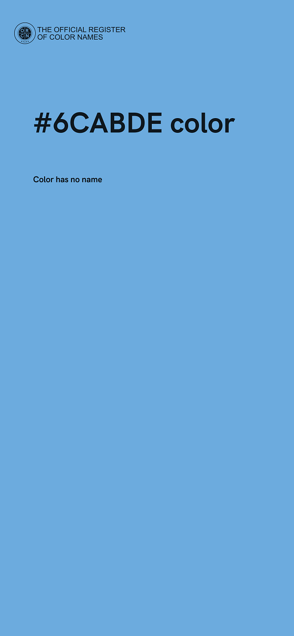 #6CABDE color image