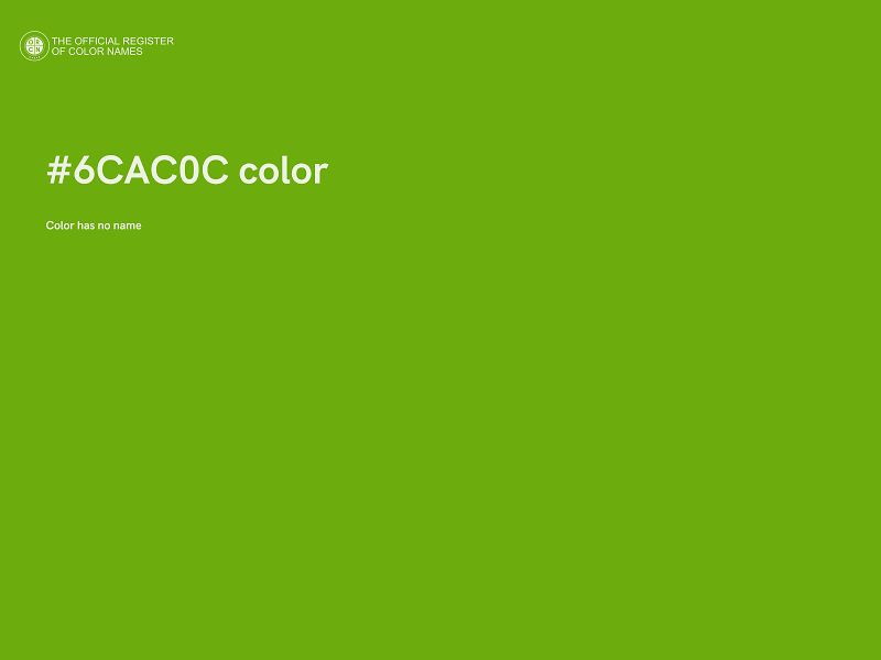 #6CAC0C color image