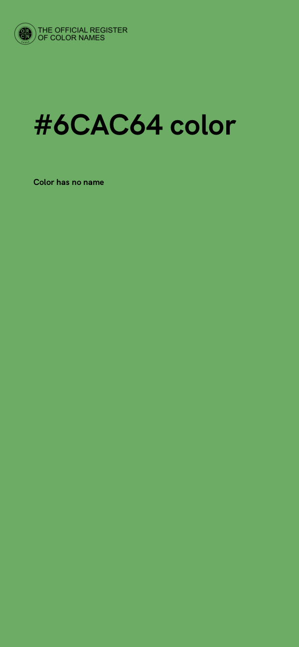#6CAC64 color image