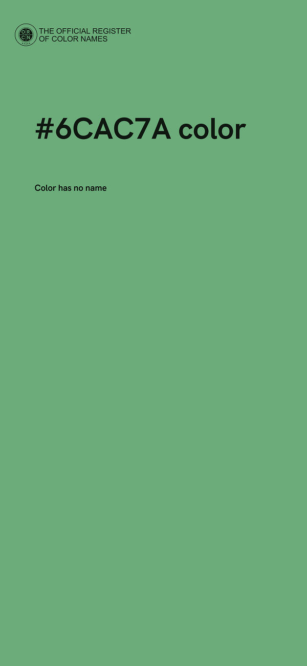 #6CAC7A color image