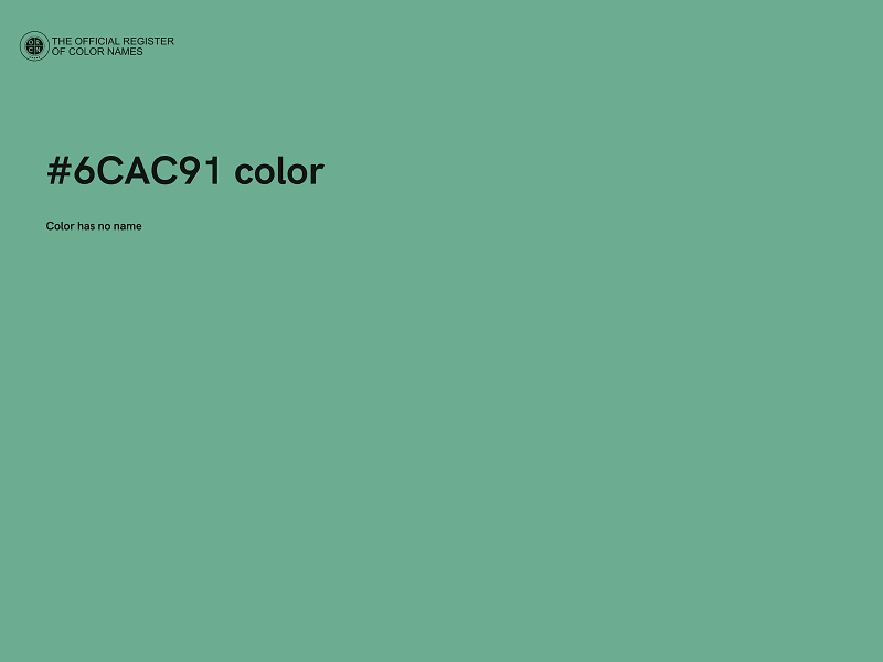 #6CAC91 color image