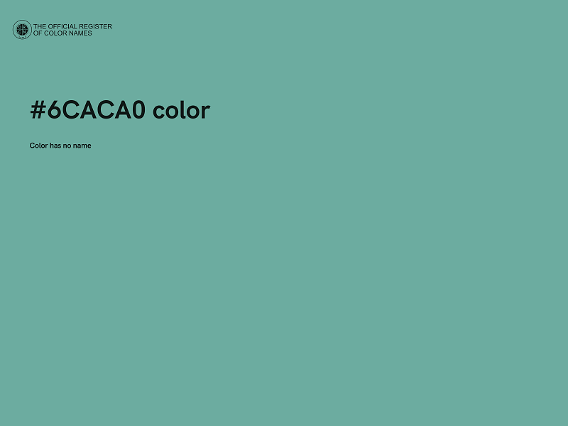 #6CACA0 color image