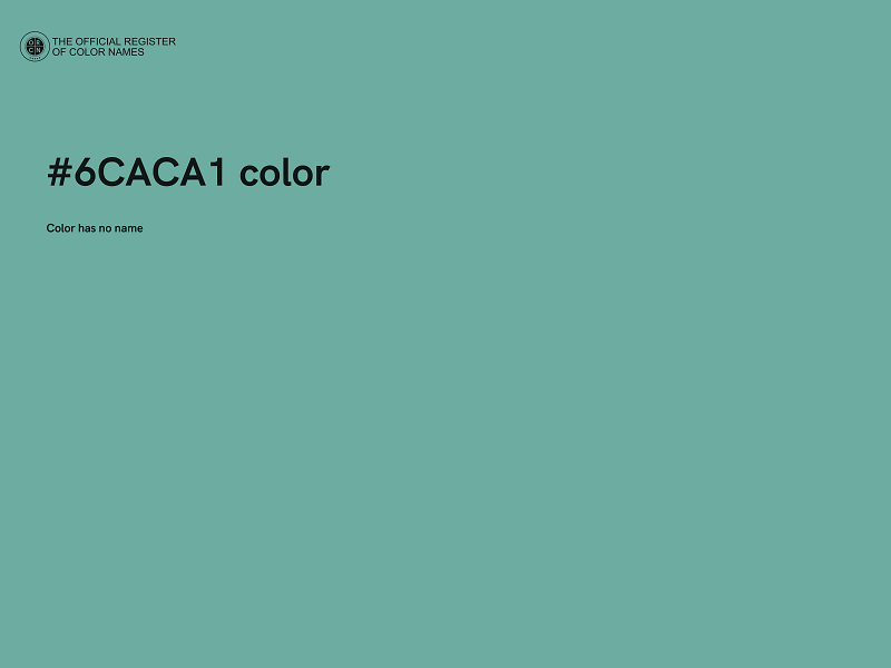 #6CACA1 color image