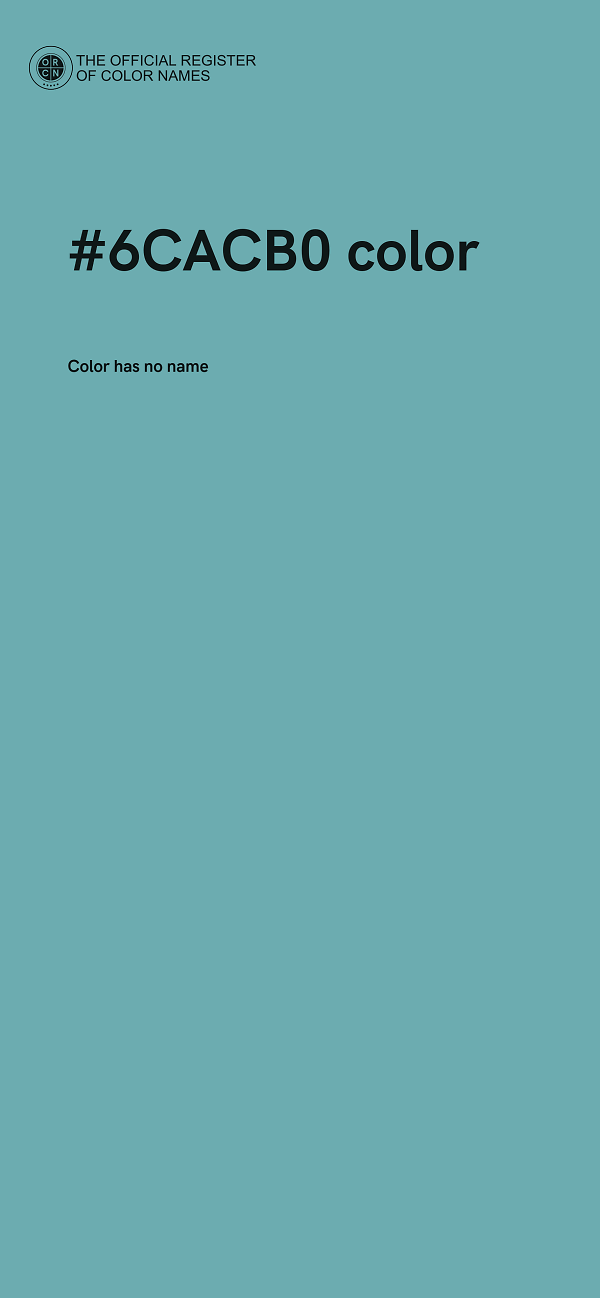 #6CACB0 color image