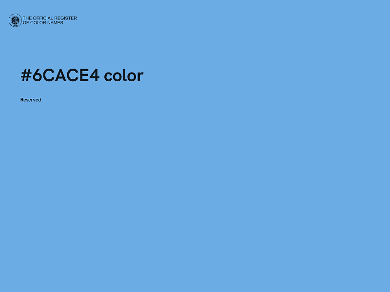 #6CACE4 color image