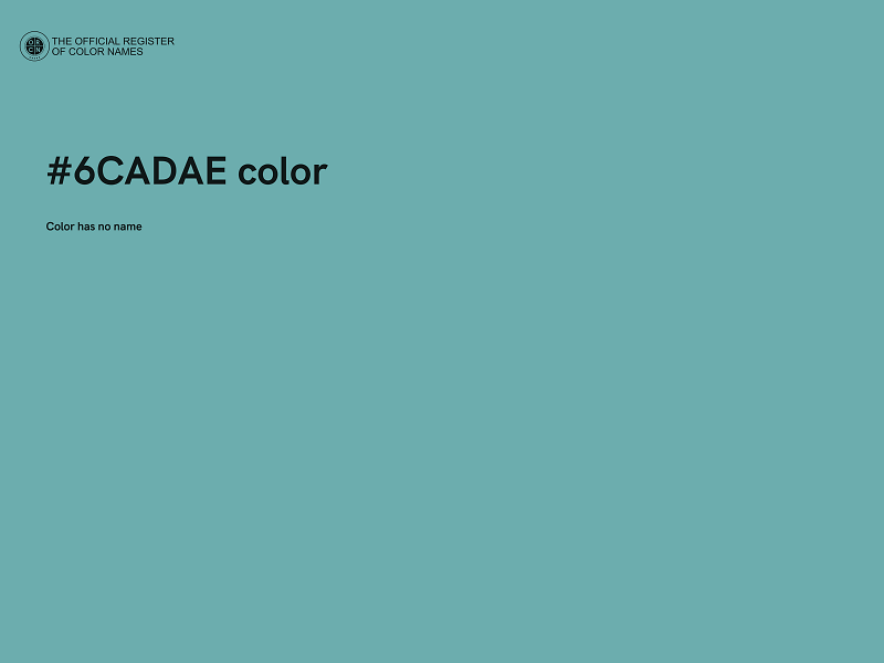 #6CADAE color image