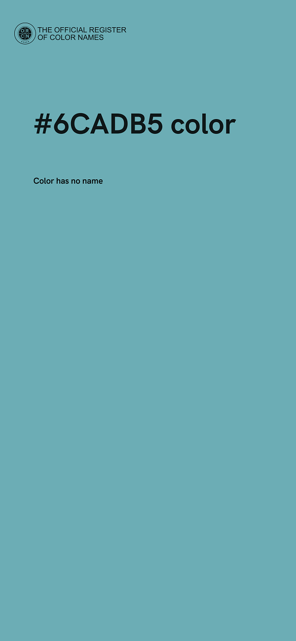 #6CADB5 color image
