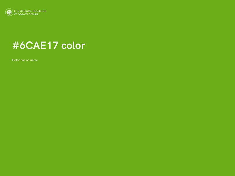 #6CAE17 color image