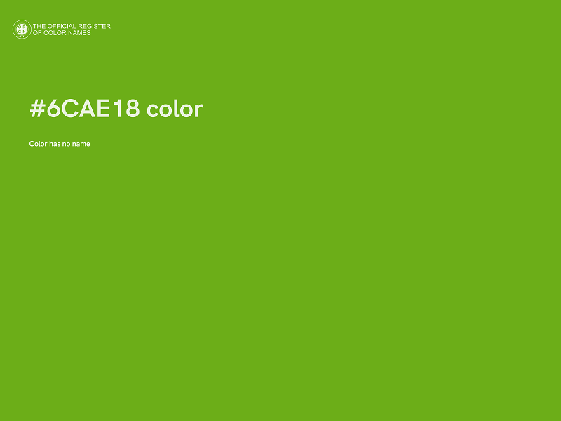 #6CAE18 color image