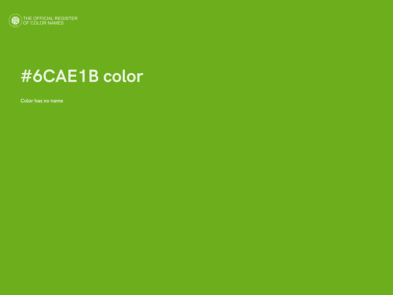 #6CAE1B color image