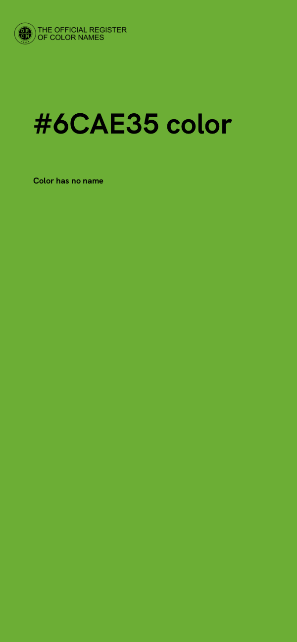 #6CAE35 color image
