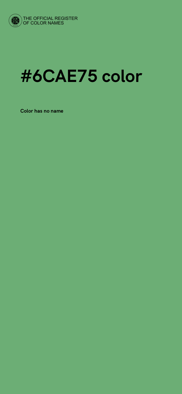 #6CAE75 color image