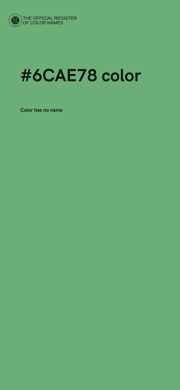 #6CAE78 color image