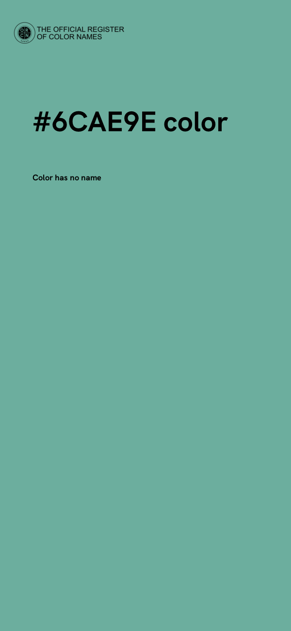 #6CAE9E color image