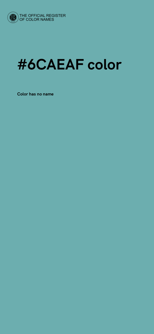 #6CAEAF color image