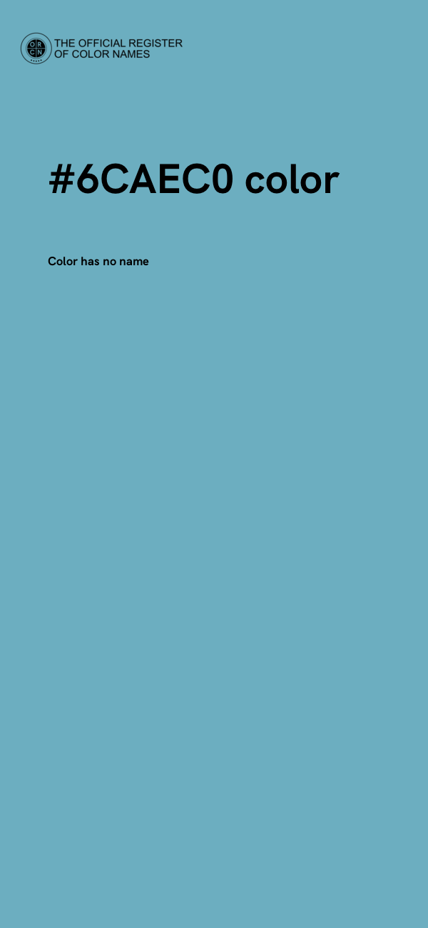 #6CAEC0 color image