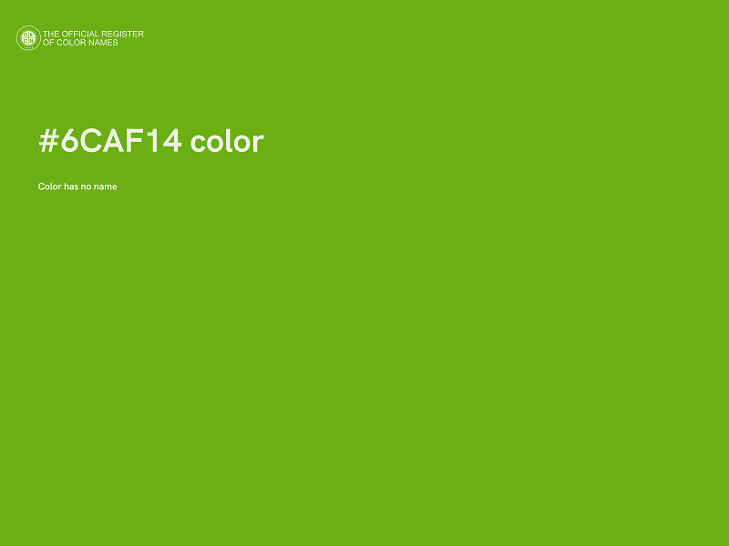 #6CAF14 color image