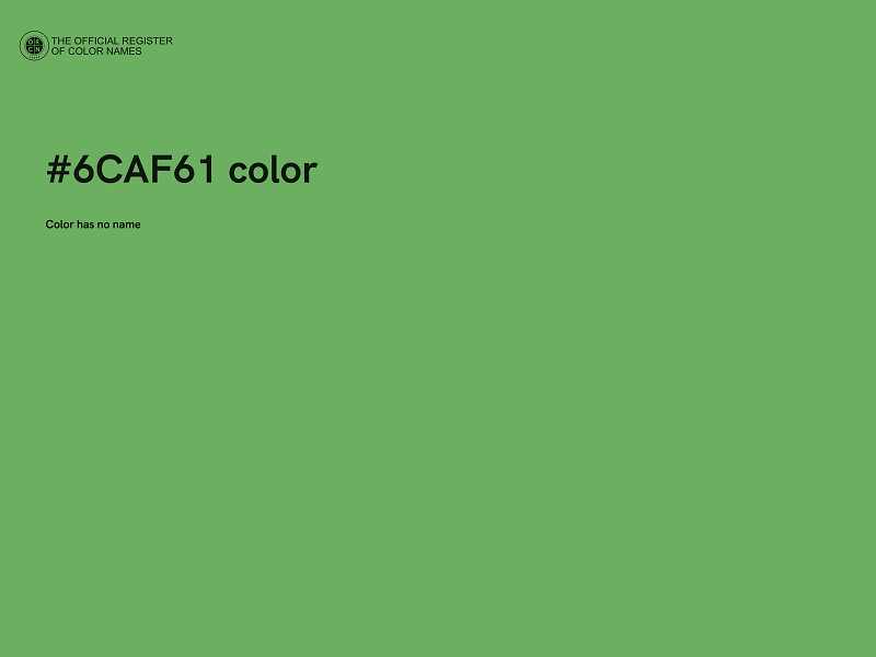 #6CAF61 color image