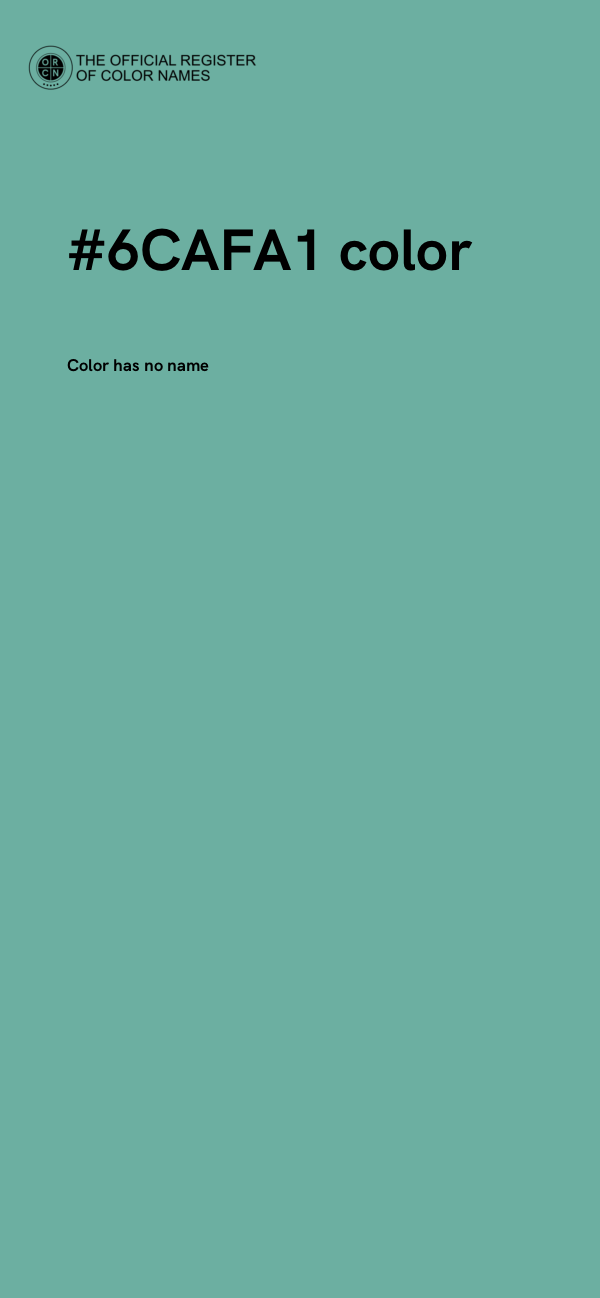 #6CAFA1 color image