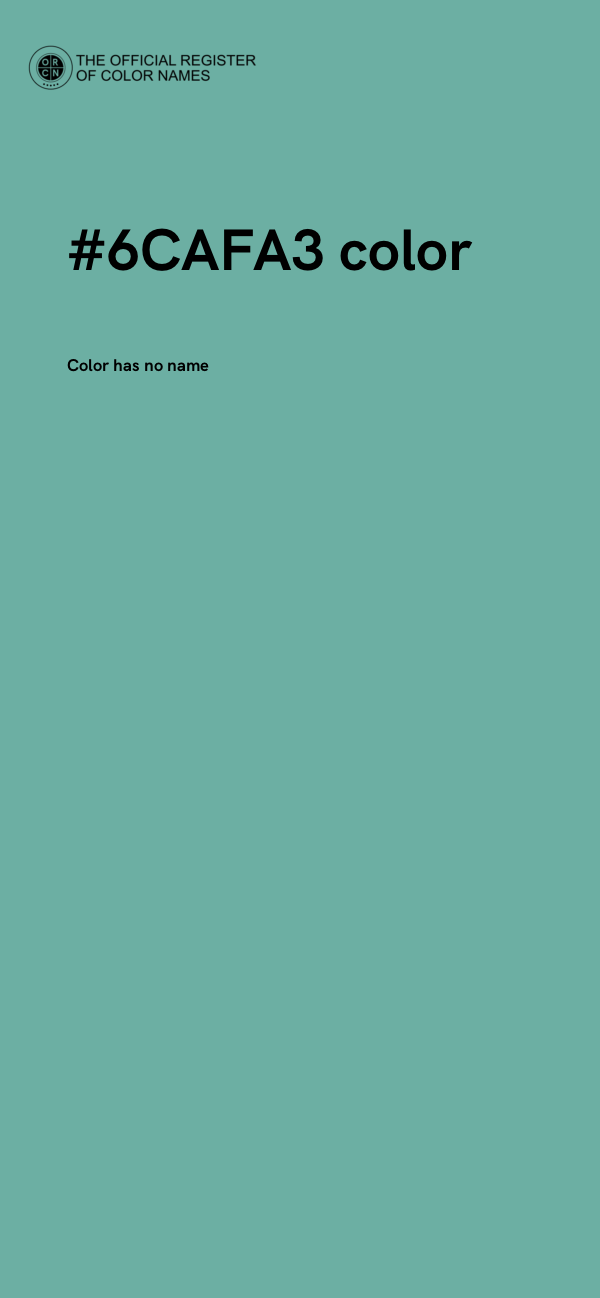 #6CAFA3 color image