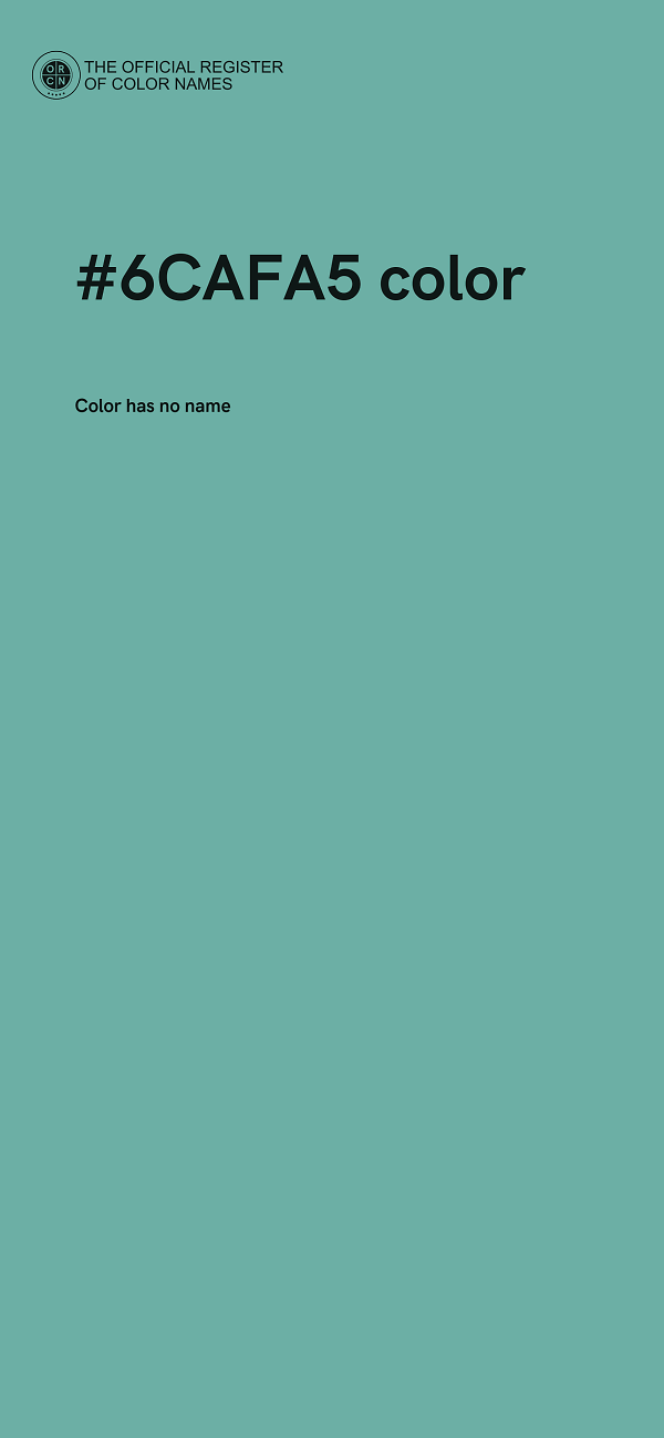 #6CAFA5 color image