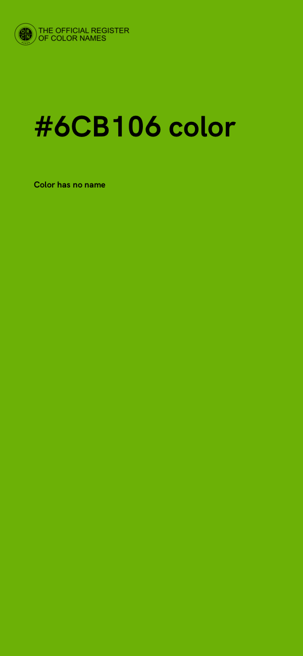 #6CB106 color image