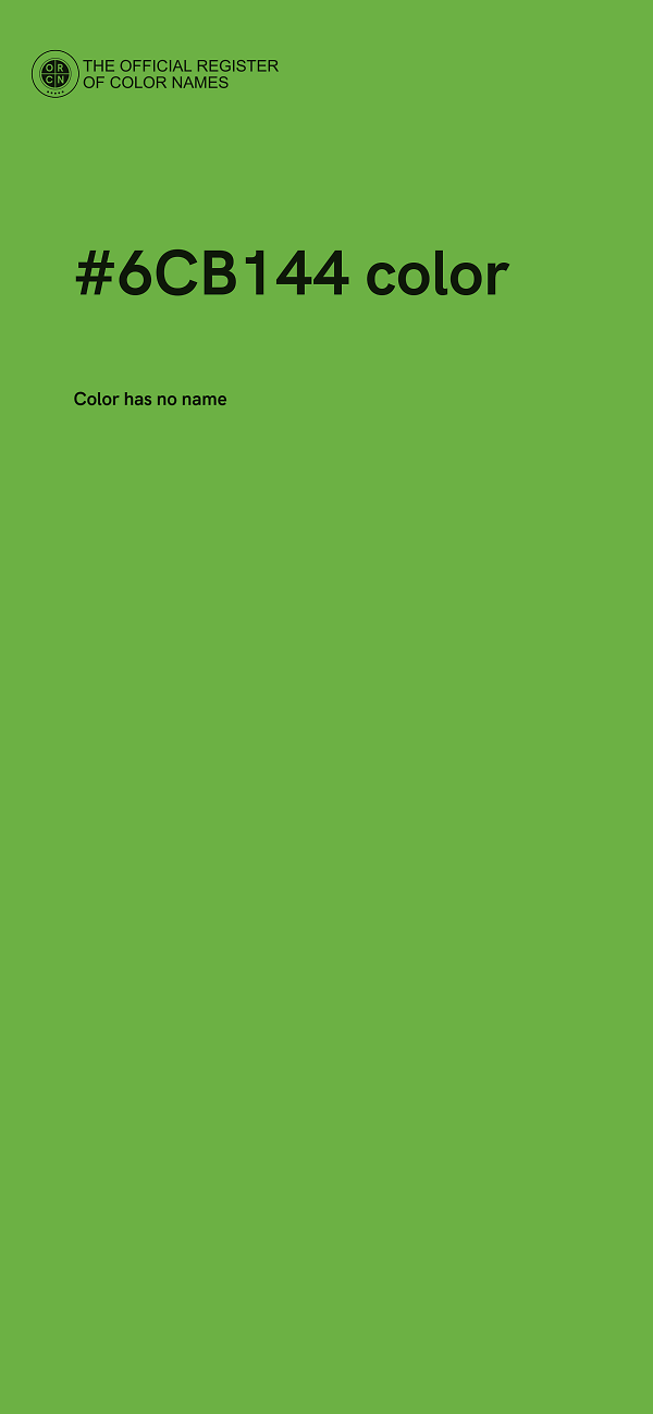 #6CB144 color image