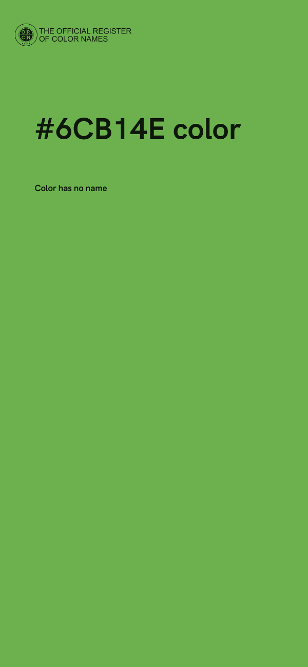 #6CB14E color image