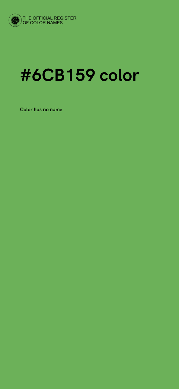 #6CB159 color image