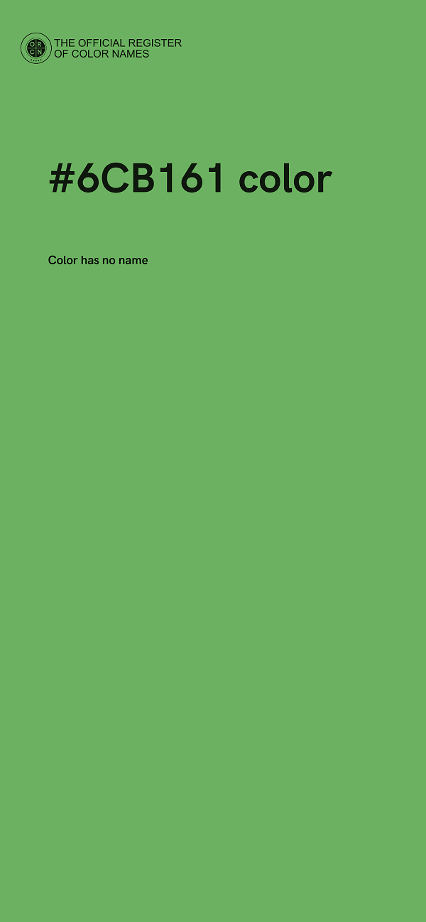#6CB161 color image