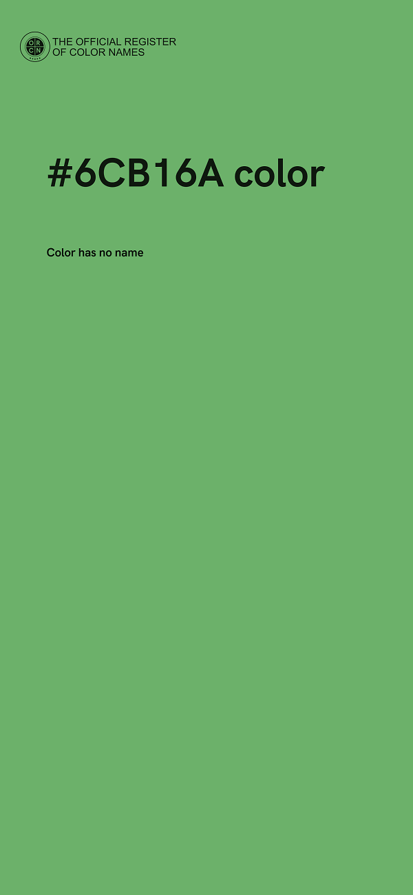 #6CB16A color image