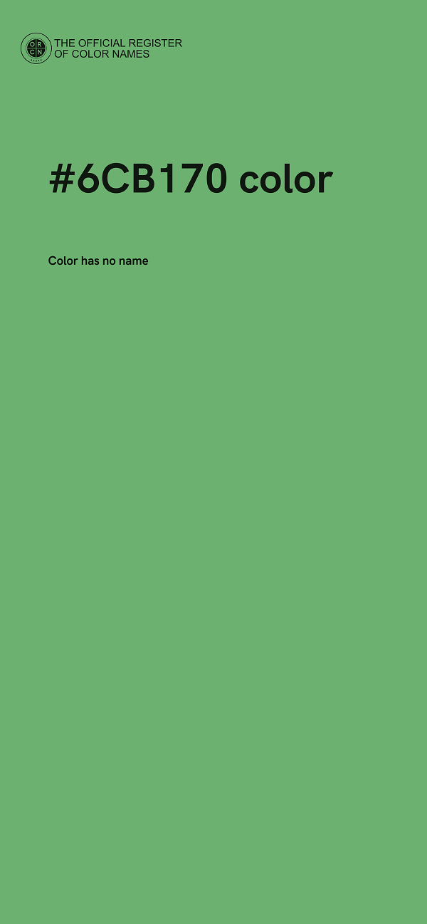 #6CB170 color image