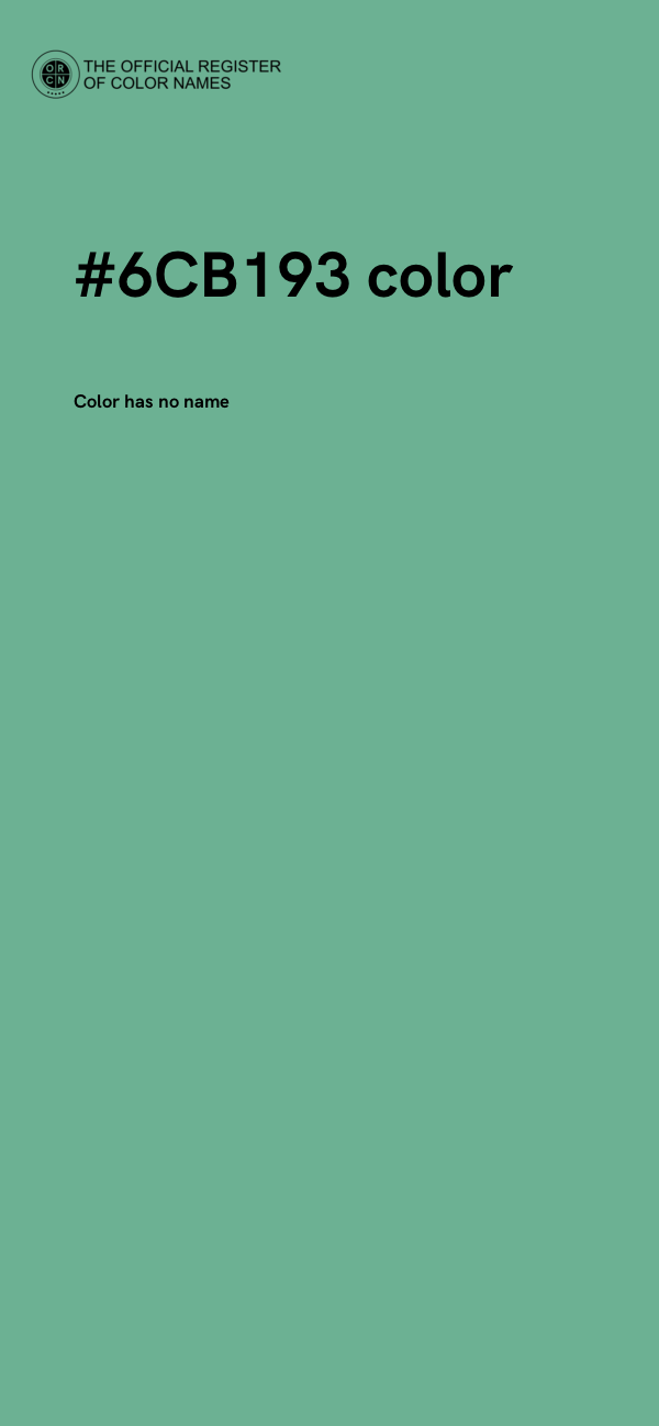 #6CB193 color image