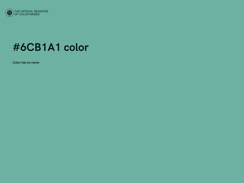 #6CB1A1 color image