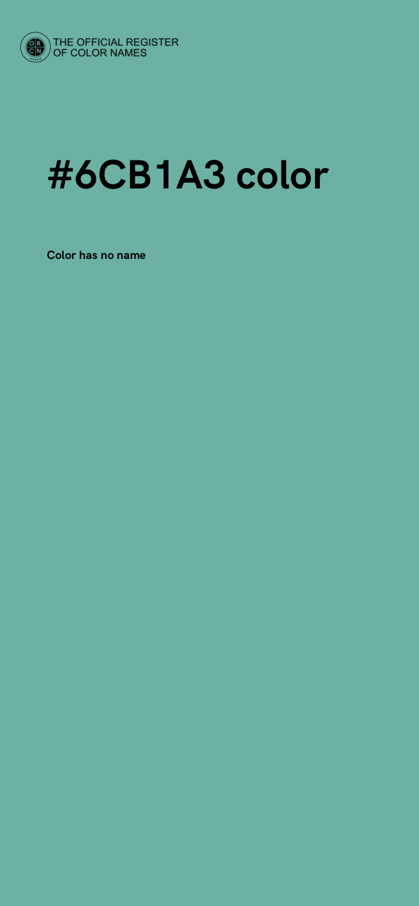 #6CB1A3 color image