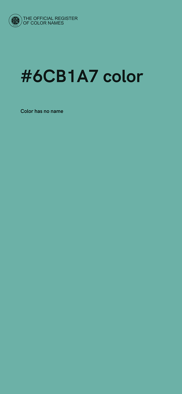 #6CB1A7 color image
