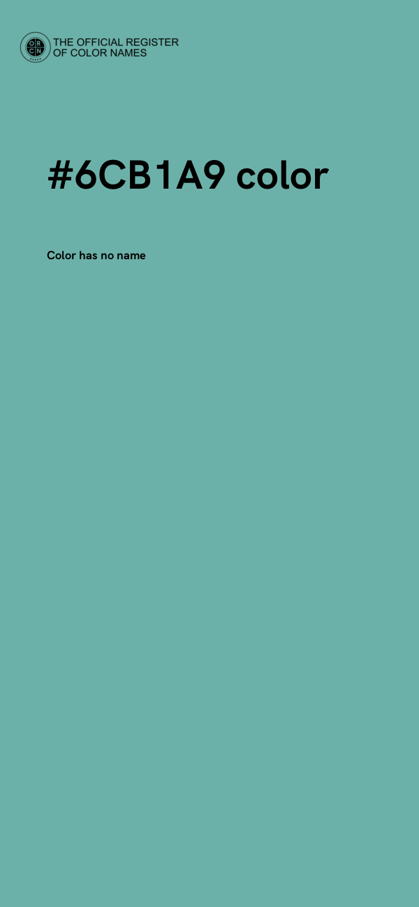 #6CB1A9 color image