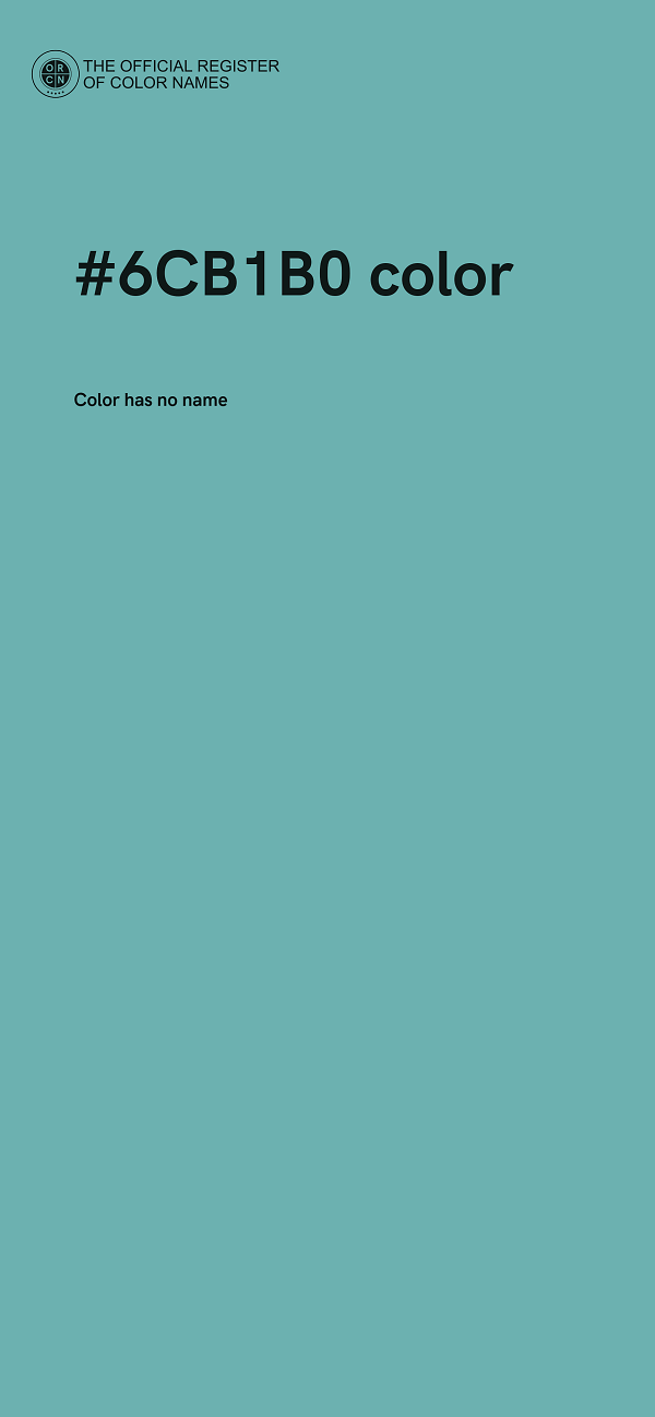 #6CB1B0 color image