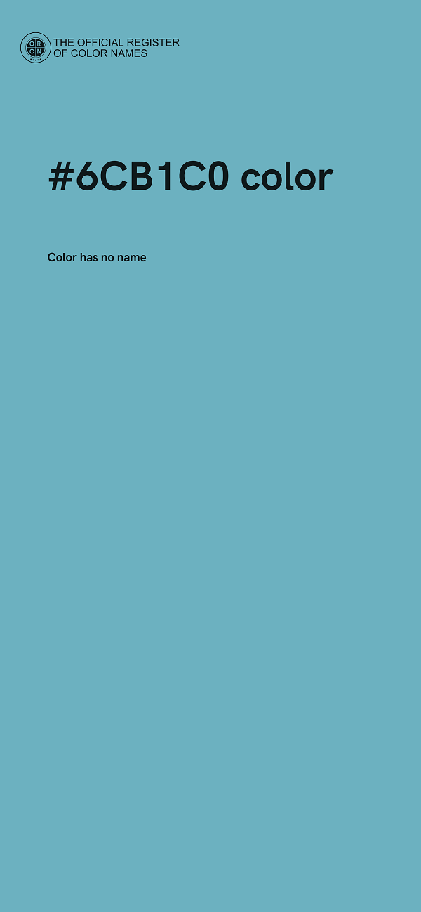 #6CB1C0 color image