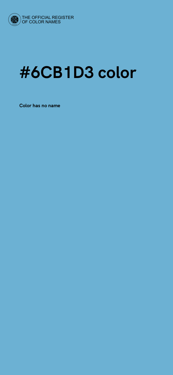 #6CB1D3 color image