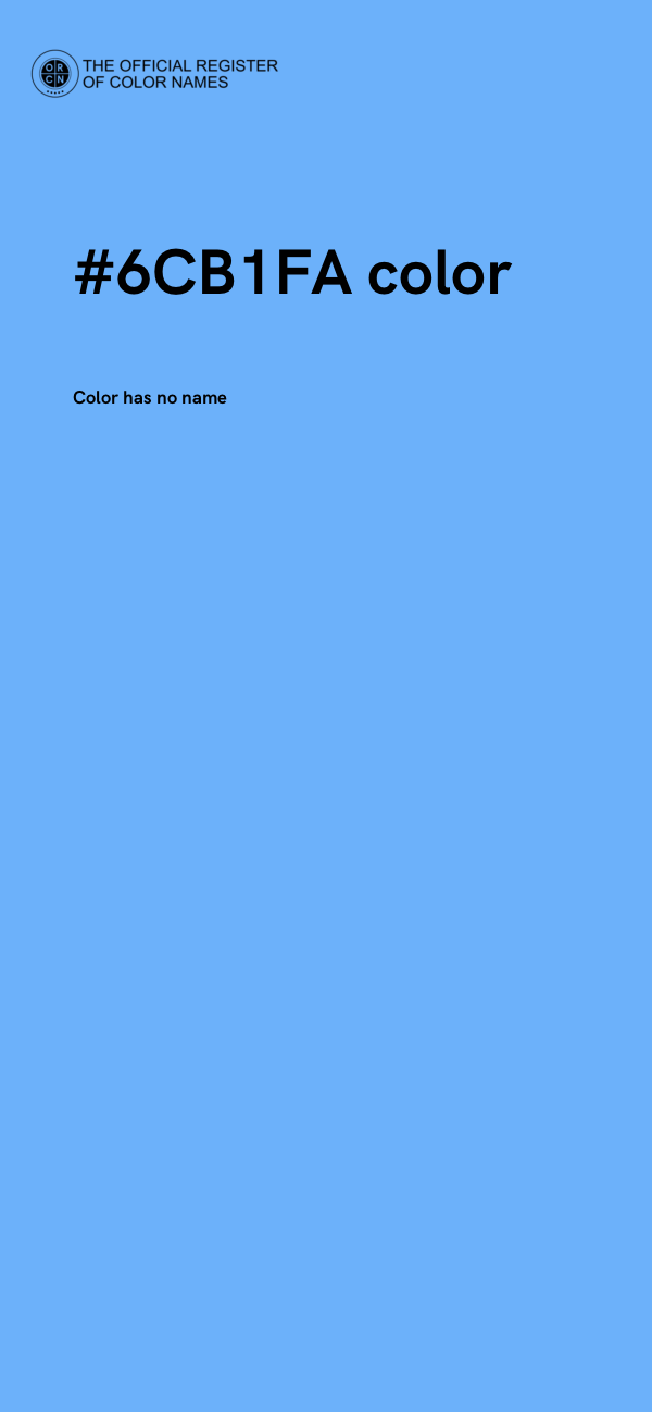 #6CB1FA color image