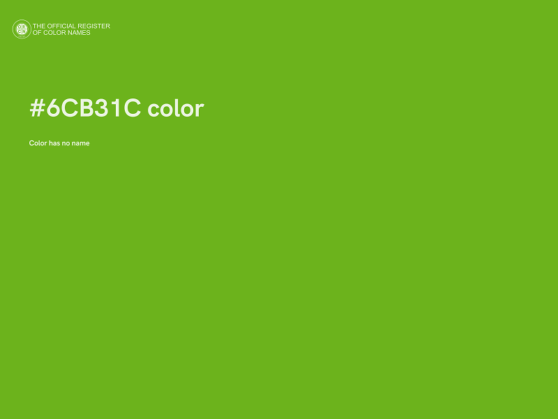 #6CB31C color image