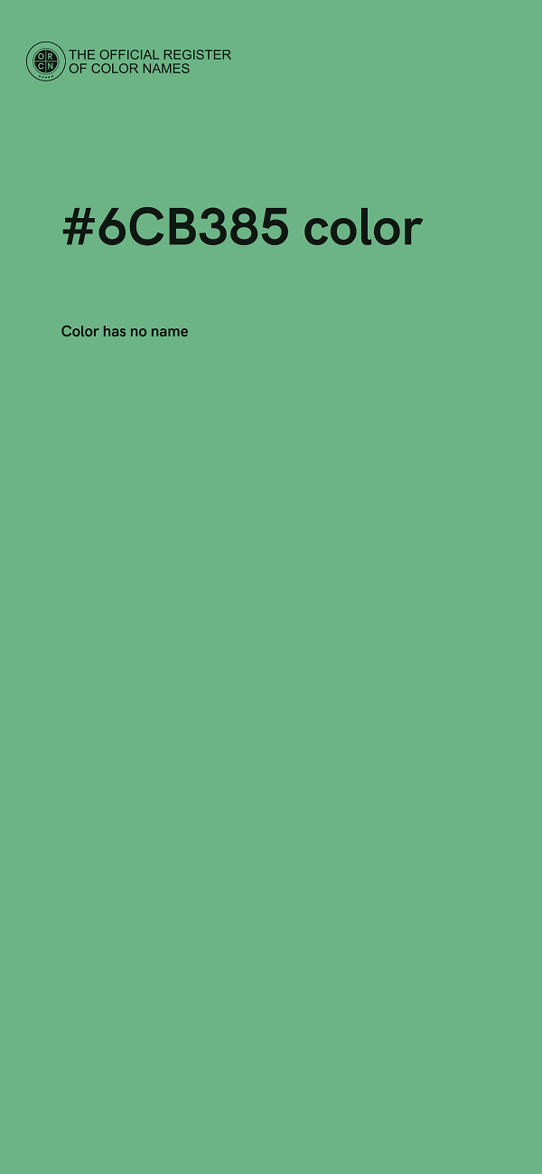 #6CB385 color image