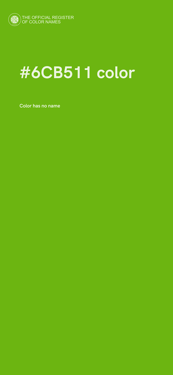 #6CB511 color image