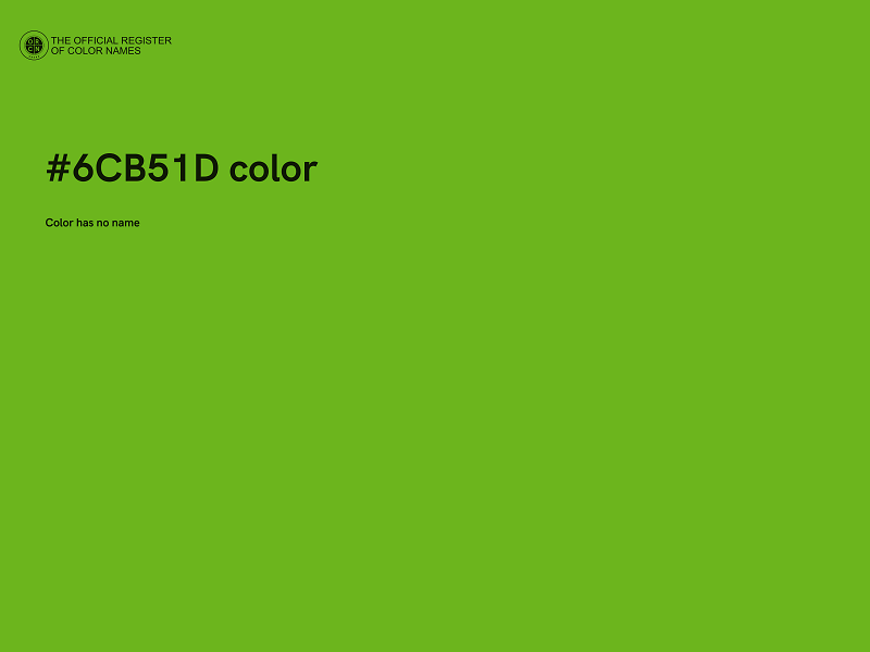 #6CB51D color image