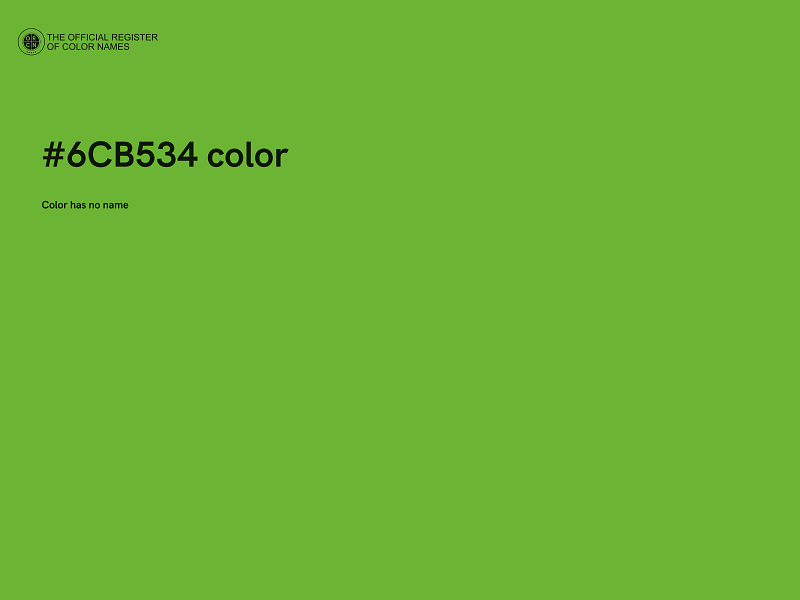 #6CB534 color image