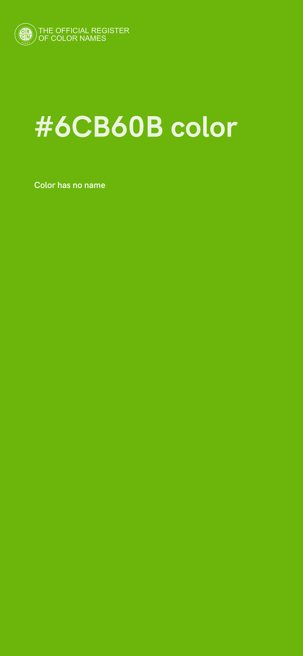 #6CB60B color image